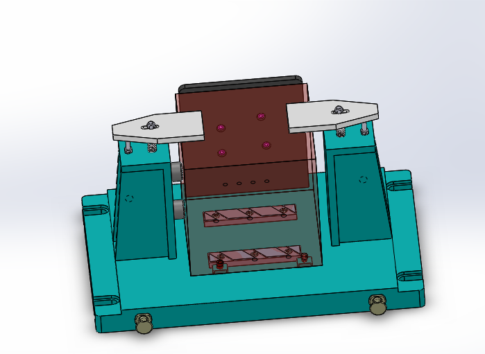 JX404-2108发动机机体钻排气侧面孔夹具设计【三维】